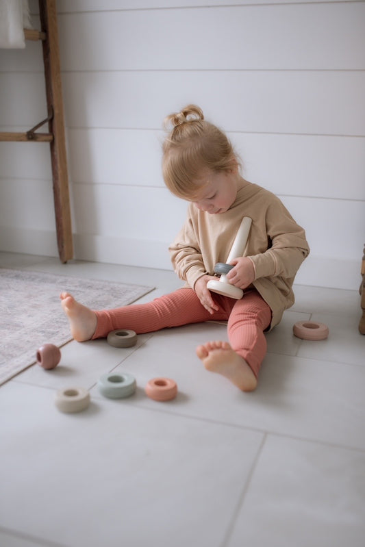 Rose Ribbing Leggings