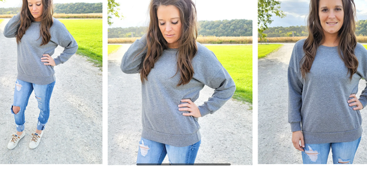 Women Dolman Waistband Sweater PRE ORDER 50% deposit