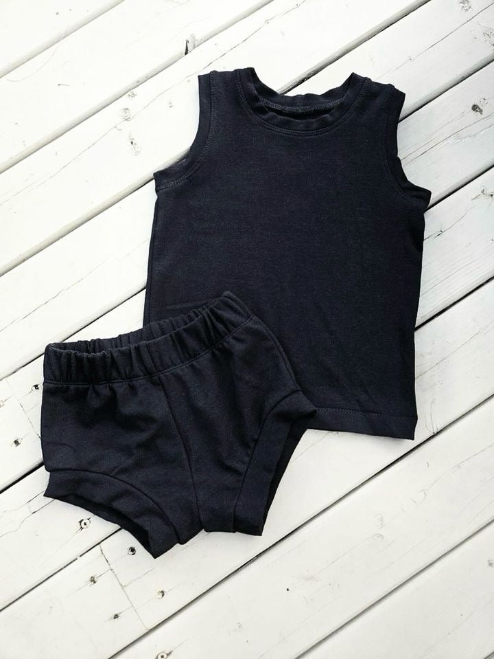 Muscle Tank Set - Black