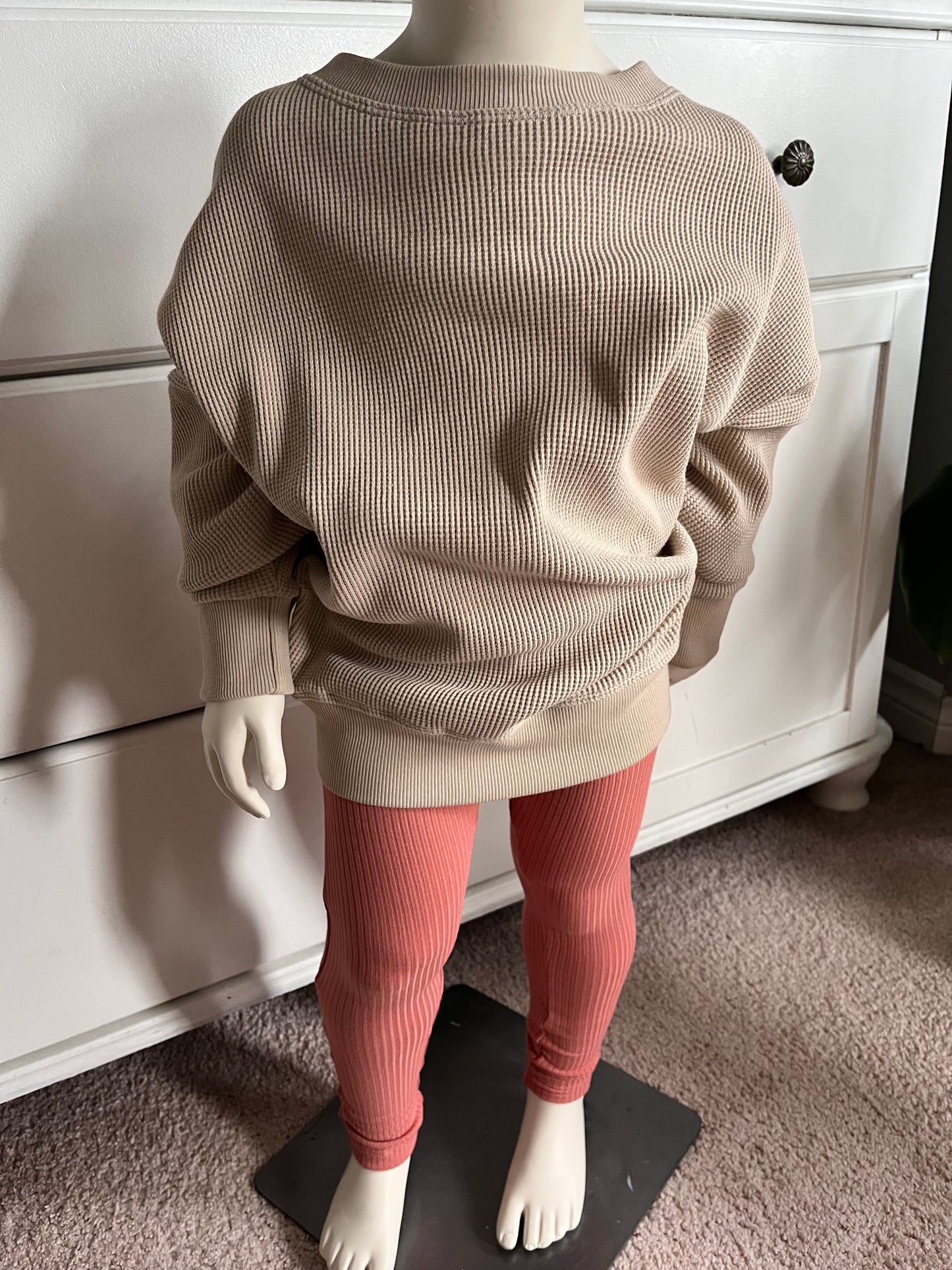 Rose Ribbing Leggings