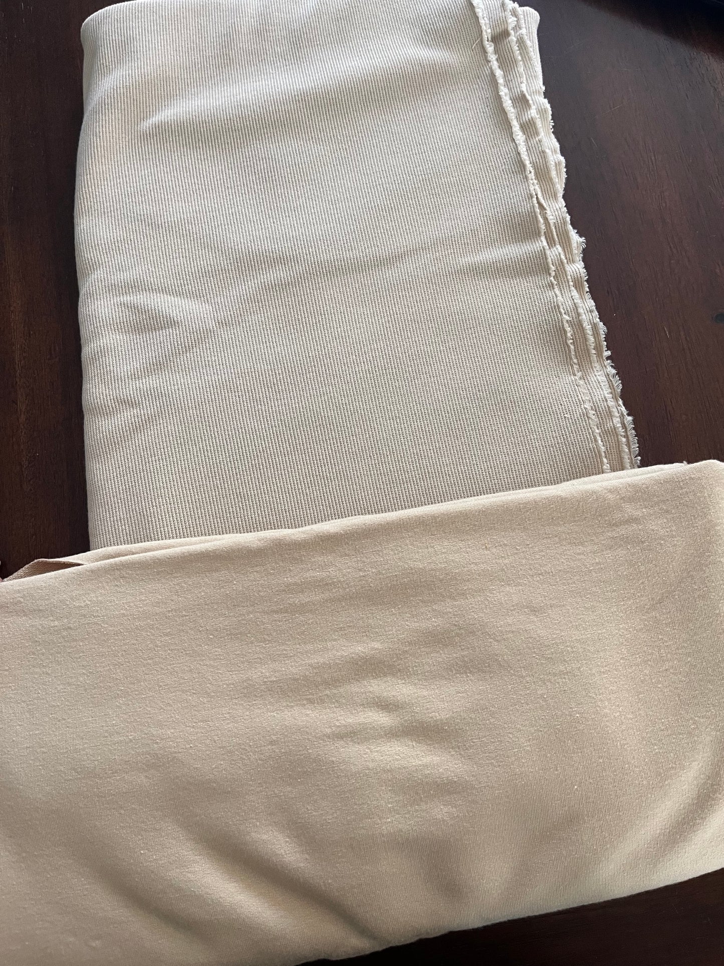Golden Beige Bamboo Sweater Rompers * Color Contour Ribbing