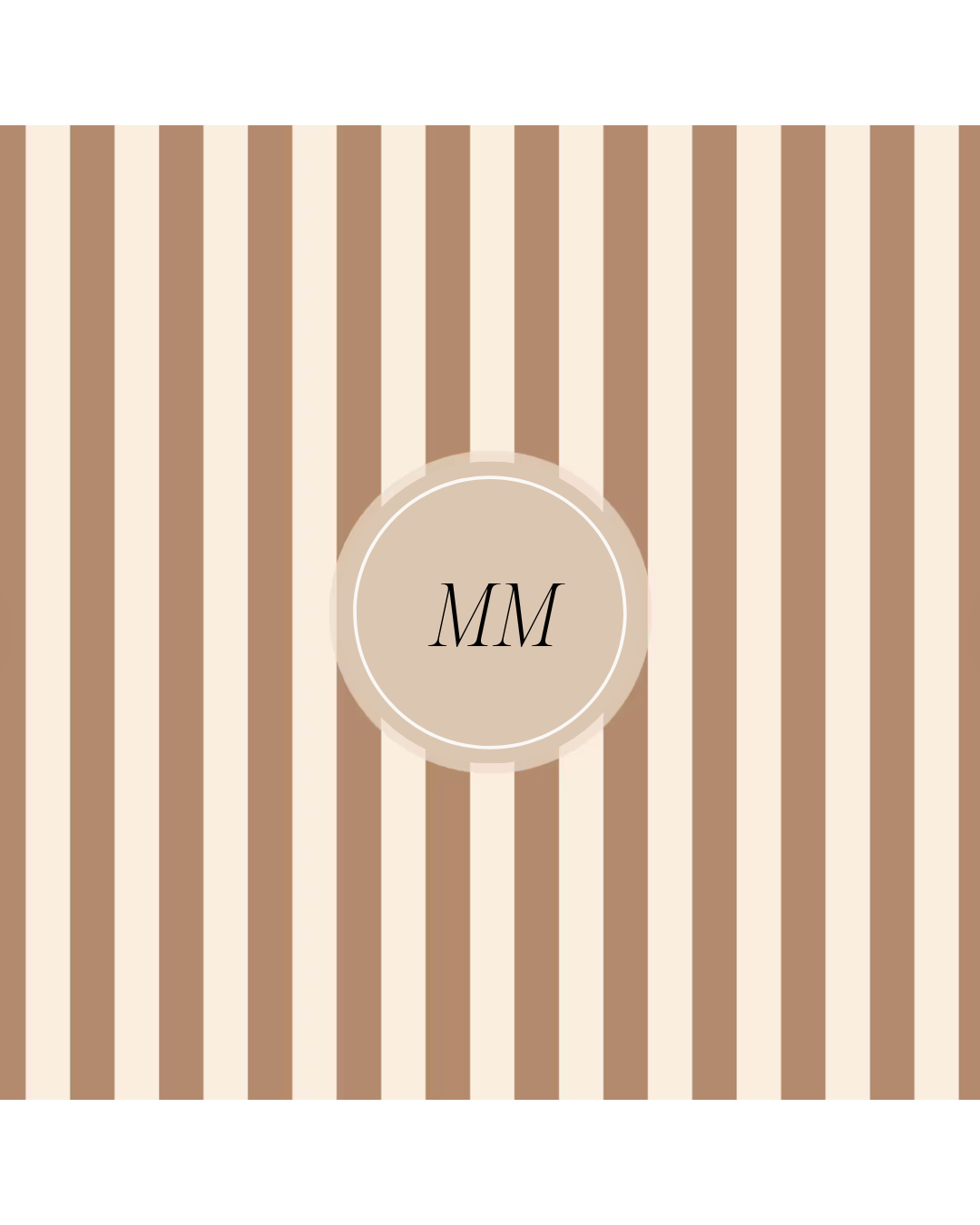 Neutral Striped Print