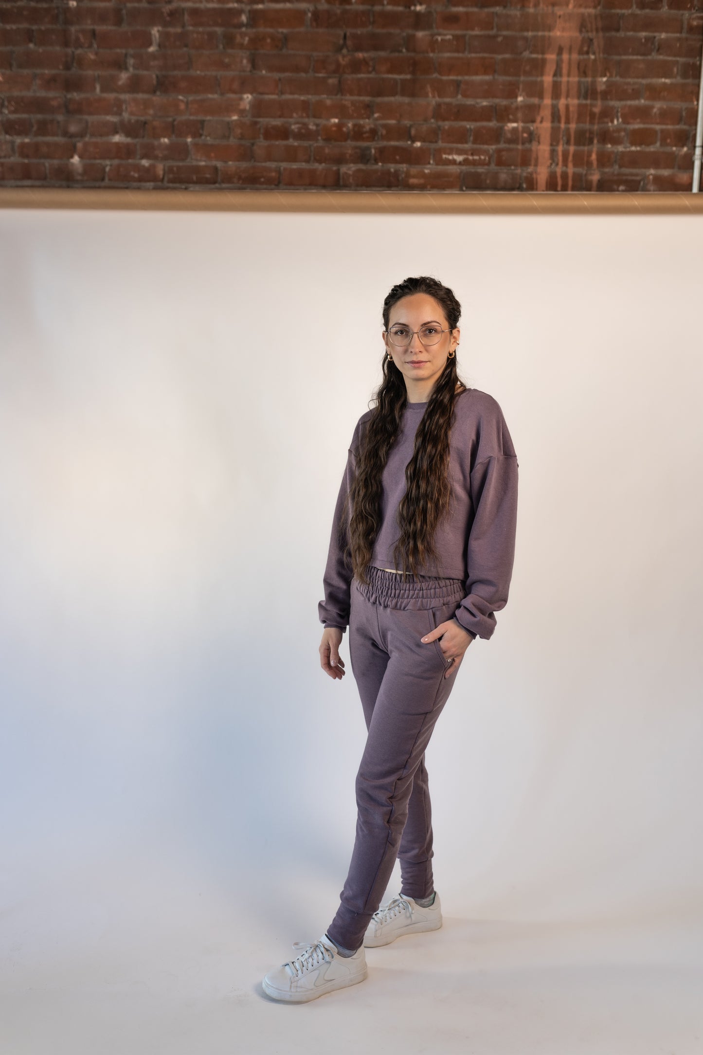 Women's 2pc set Jogger and Modest Crop