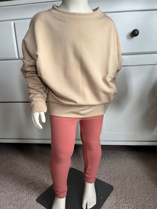 Rose Ribbing Leggings