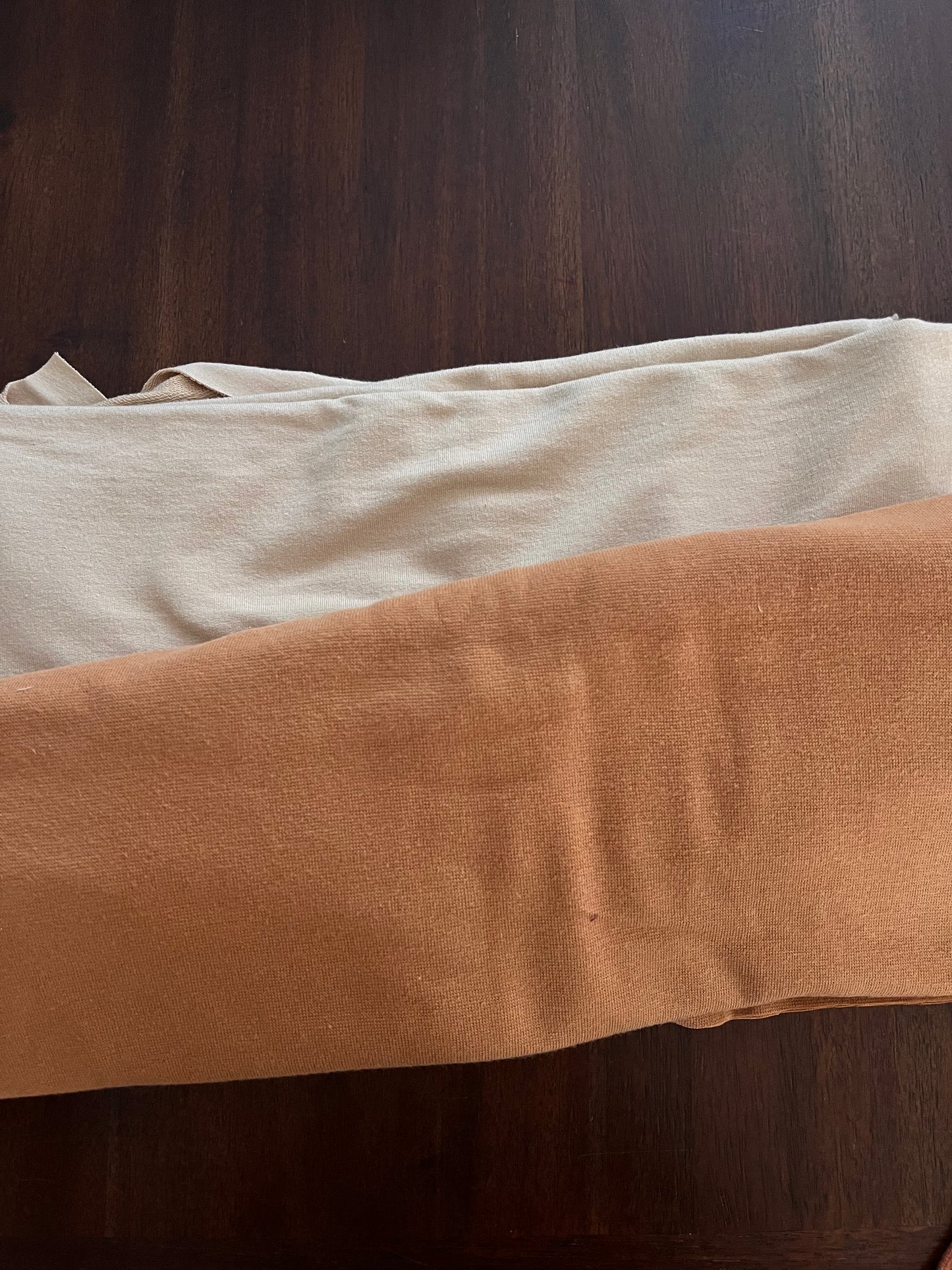 Golden Beige Bamboo Sweater Rompers * Color Contour Ribbing