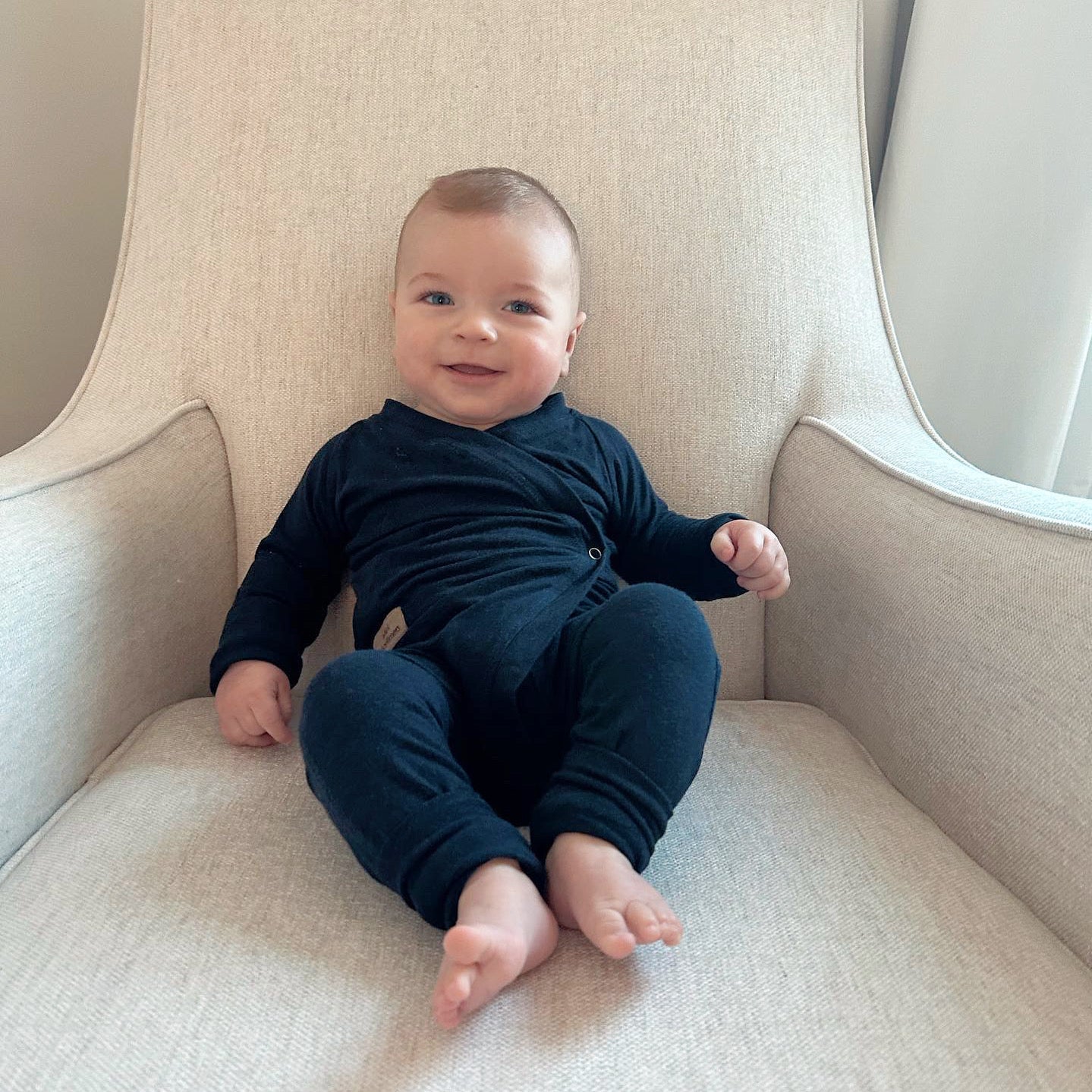 Full Length Modern Romper Navy