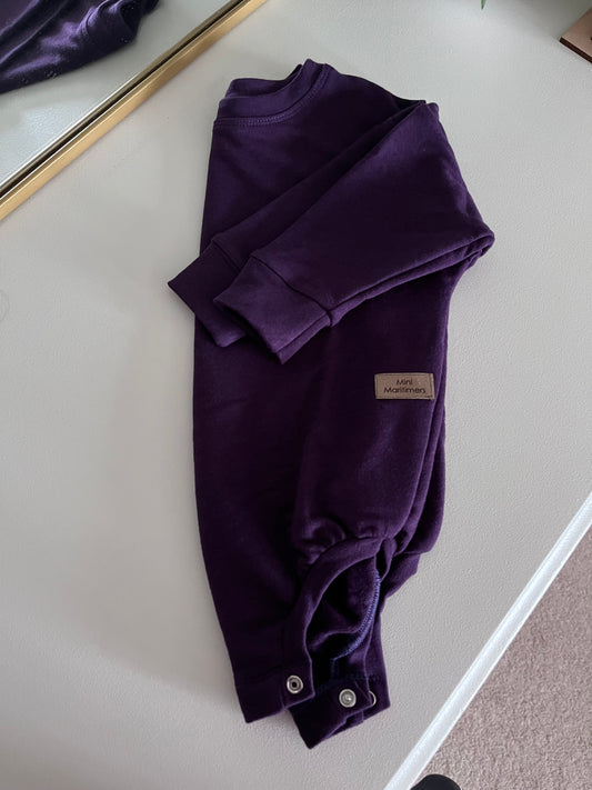 Plum Bamboo Sweater Romper