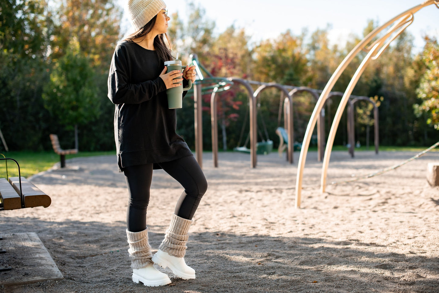 Women Dolman Sweater Clay