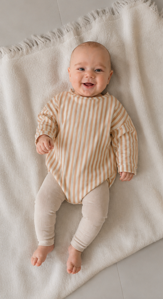 Neutral Striped Print
