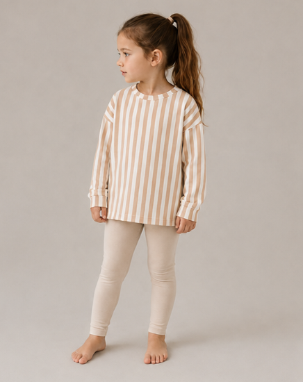 Neutral Striped Print