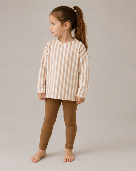 Neutral Striped Print