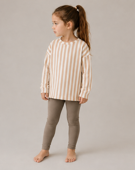 Neutral Striped Print