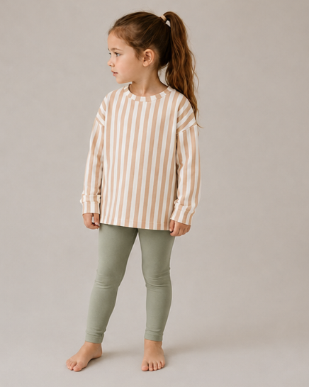 Neutral Striped Print