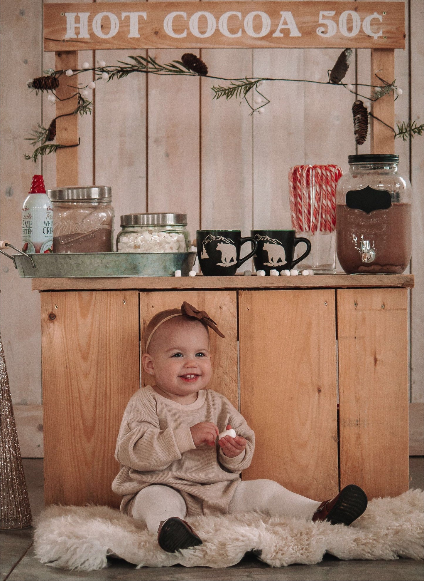 Cream Waffle Sweater Romper